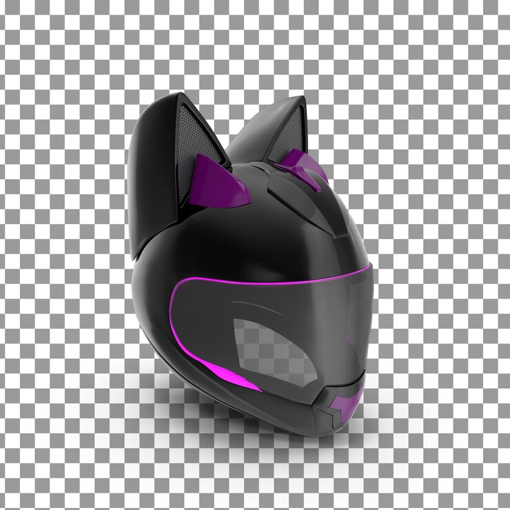 PSD la parte superior del casco psd 3d en un fondo aislado y transparente