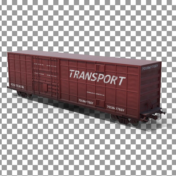 PSD la parte superior del contenedor psd 3d en un fondo aislado y transparente