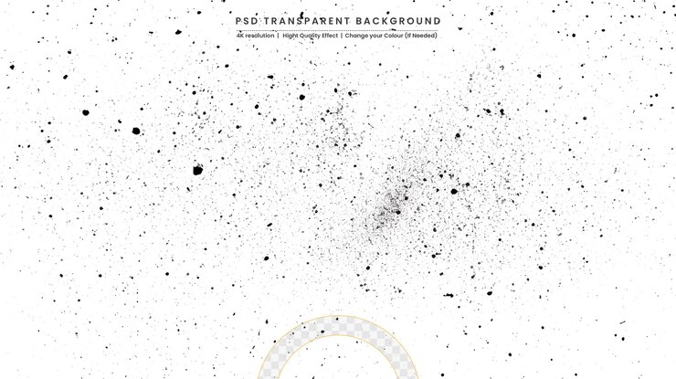 PSD las partículas de estrellas de polvo y grunge distressed splatter splash stain