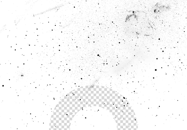 PSD las partículas de polvo afectan a la textura del fondo transparente