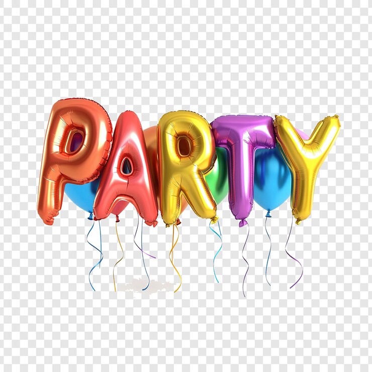 PSD party ballon 3d png