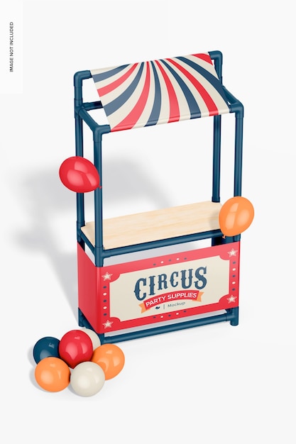 Party booth mockup-perspektive