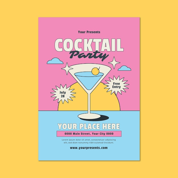 Party Flyer Cocktail