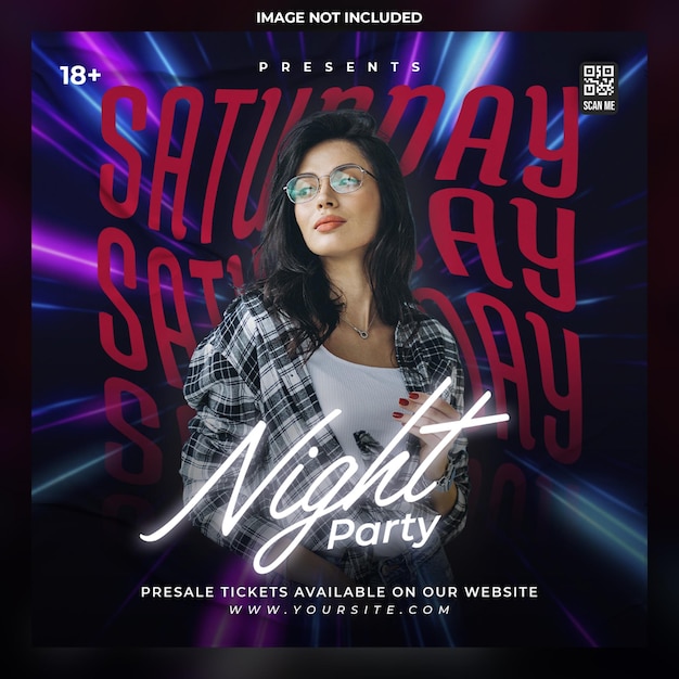 Party-Social-Media-Vorlage