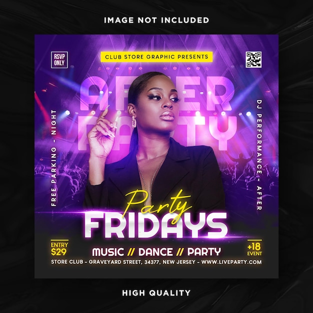 Partyflyer des Nachtclubs
