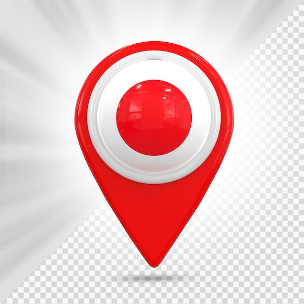 Pasador de mapa con la bandera de Japón