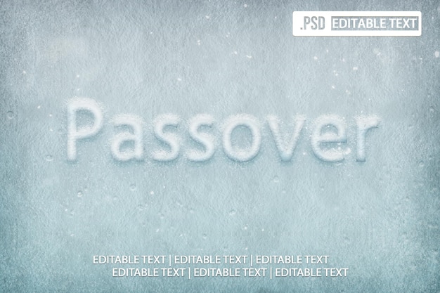 Passah-Text-Stil-Effekt