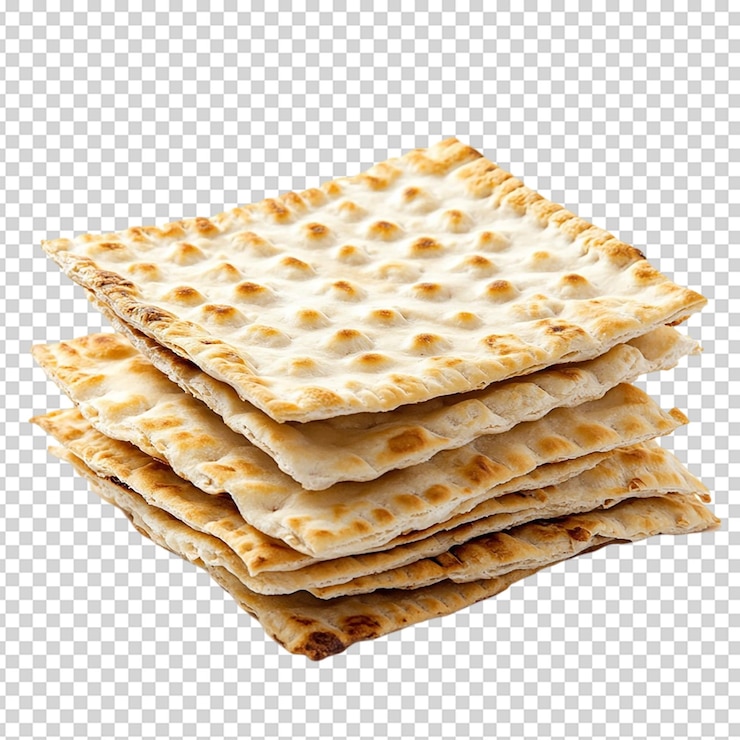 PSD passover matzos isolated on white background