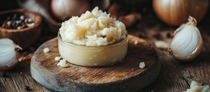 PSD la pasta de ajo es un ingrediente culinario