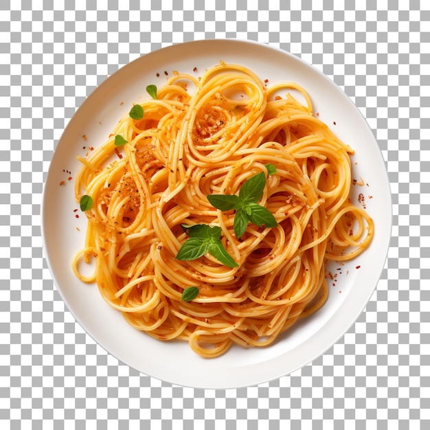 PSD pasta carbonara em fundo transparente