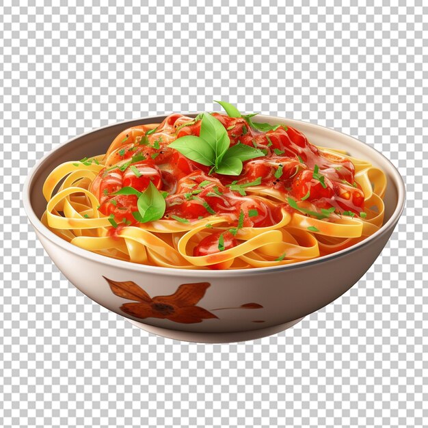 PSD pasta de comida italiana en un cuenco