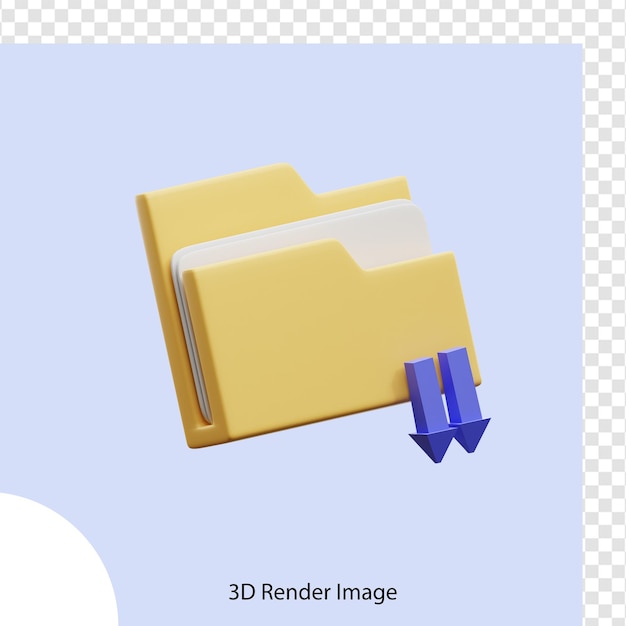 pasta de downloads de ícones 3D