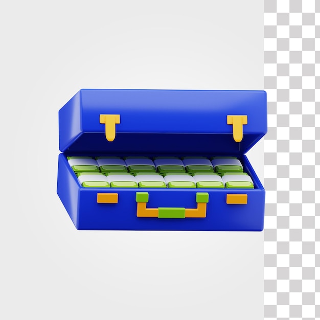 Pasta Dinheiro Ícone 3D