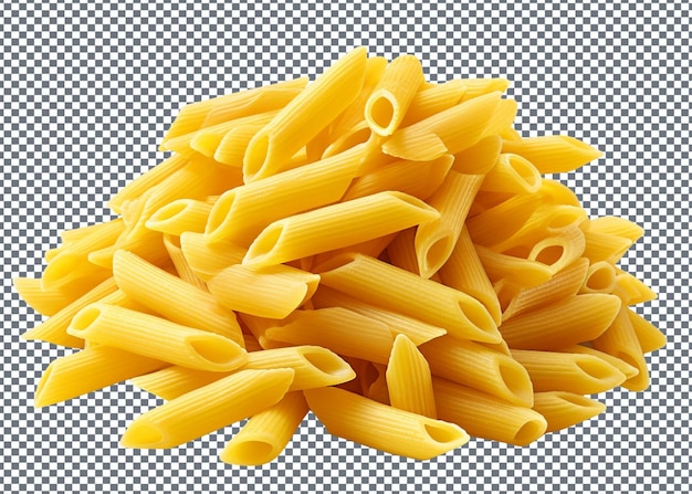 PSD pasta de macaroni isolé sur un fond transparent