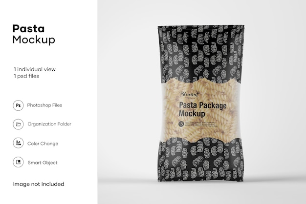 Pasta package mockup