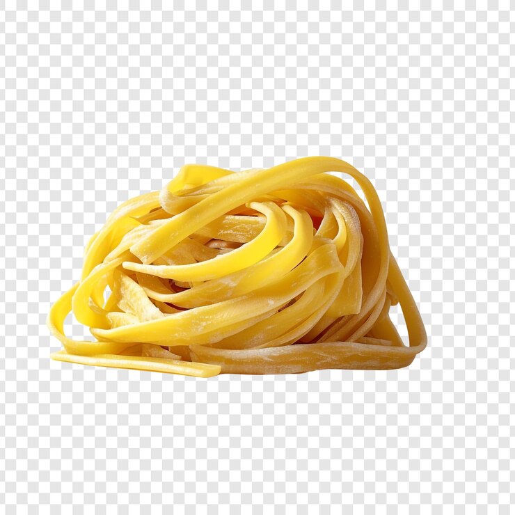 PSD pastas de fettuccine não cozidas