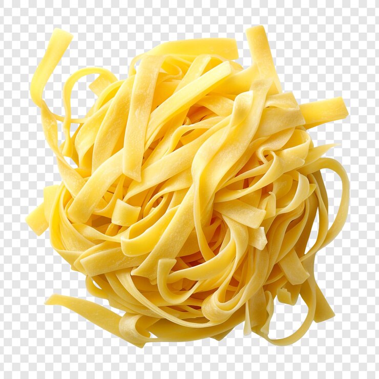 PSD pastas de fettuccine não cozidas
