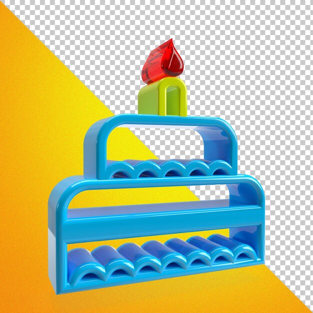 PSD pastel 3d alimentos