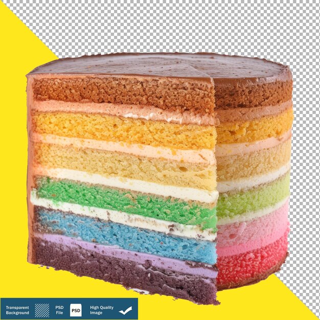 PSD pastel con 8 capas de diferentes colores fondo transparente aislado png psd