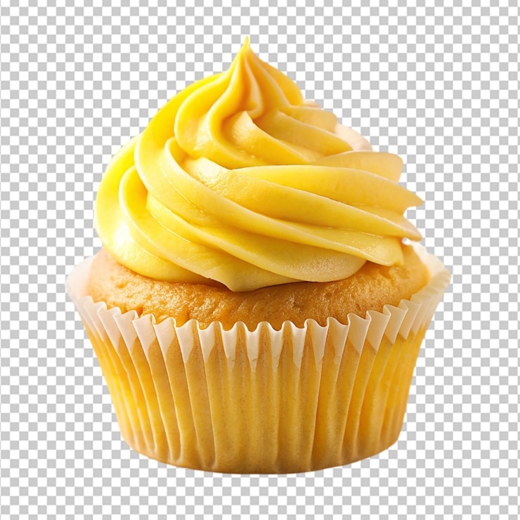 PSD pastel amarillo soleado en un fondo transparente