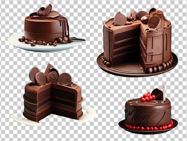 PSD pastel de chocolate en 3d