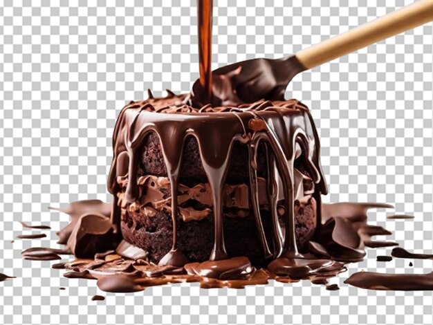 PSD pastel de chocolate en 3d