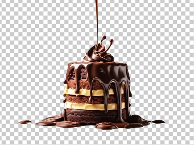 PSD pastel de chocolate en 3d