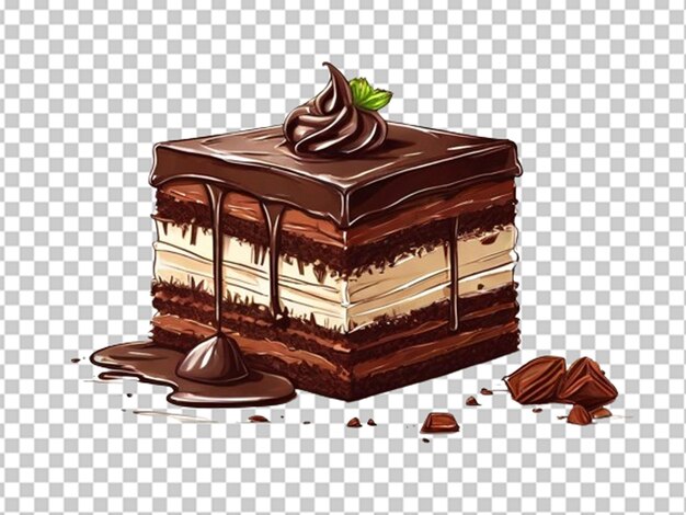 PSD pastel de chocolate en 3d