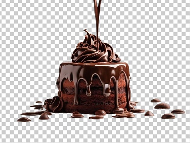 PSD pastel de chocolate en 3d