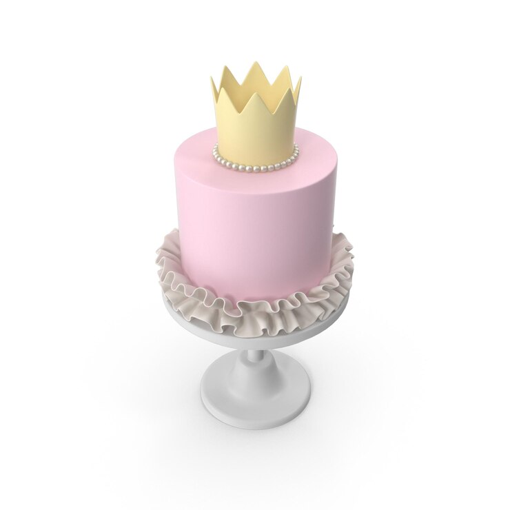 PSD pastel de cumpleaños de la princesa