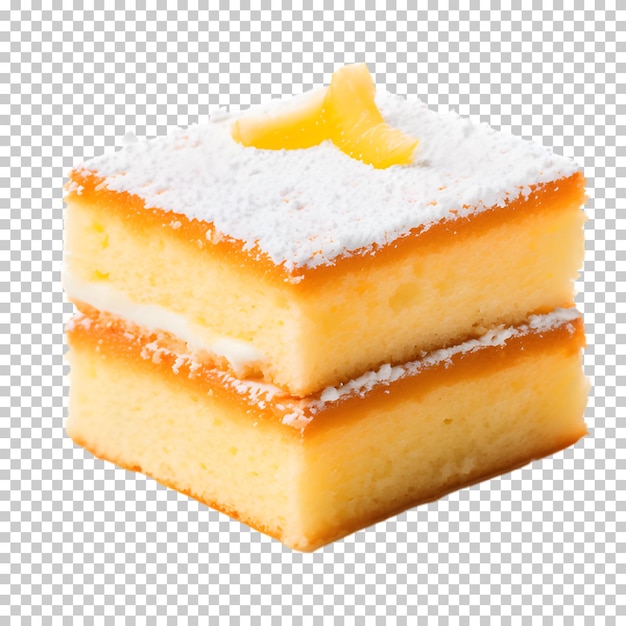 Pastel delicioso aislado en un fondo transparente