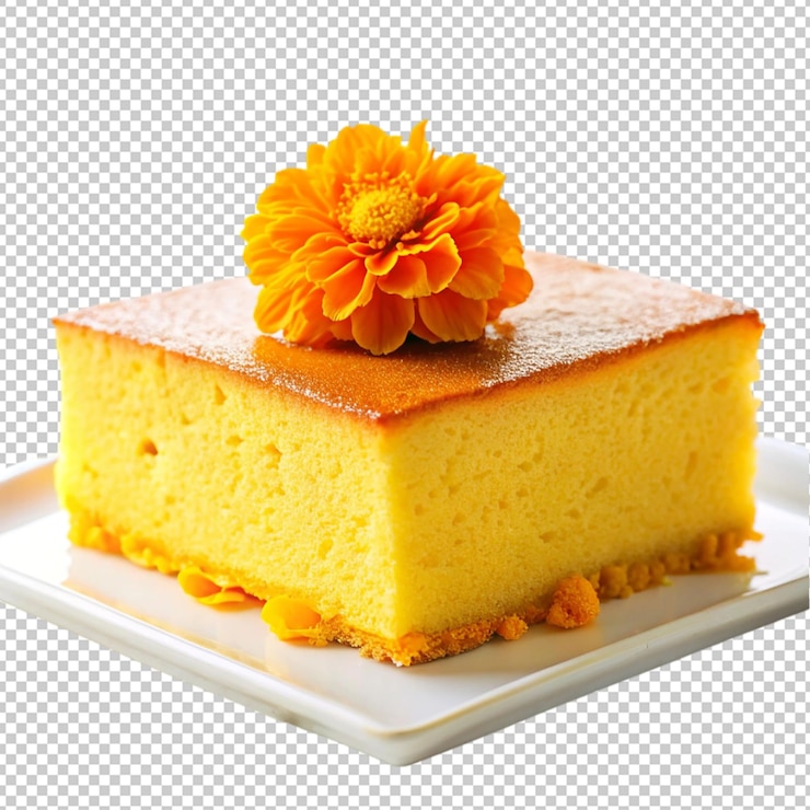 PSD pastel de flores de margarita en un fondo transparente