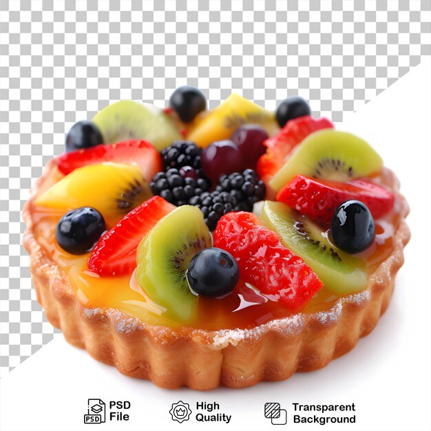 PSD pastel de fruta aislado en fondo transparente incluye archivo png