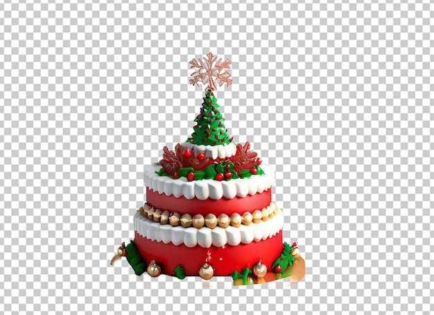 PSD pastel de frutas navideño helado de lujo tradicional