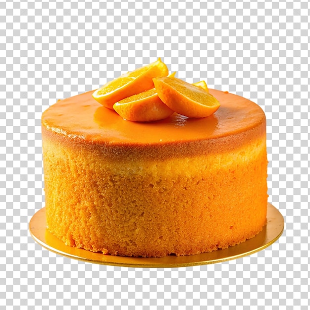 PSD pastel de naranja aislado sobre un fondo transparente