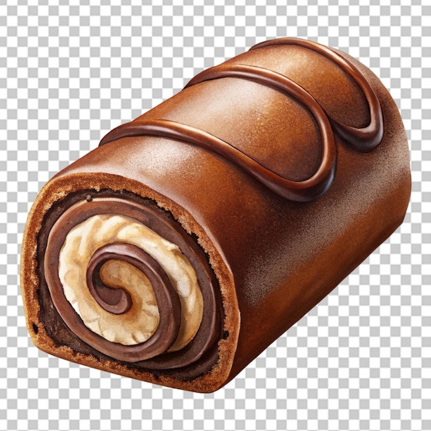 PSD pastel o rollo de chocolate