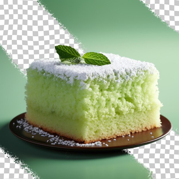 Pastel de panda en un fondo transparente