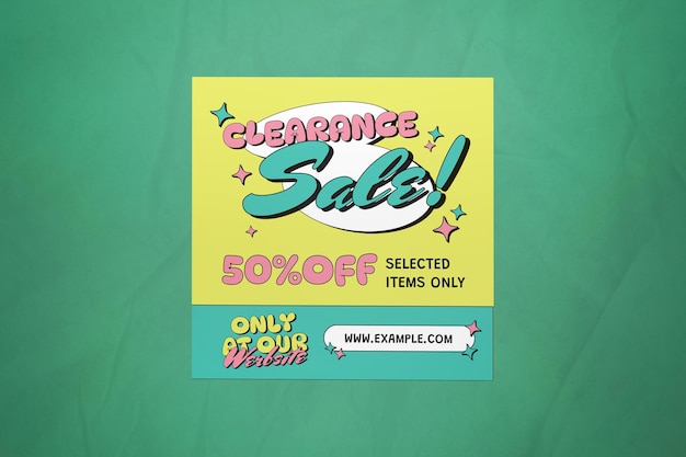 Pastel Retro Fashion Summer Sale Post 10 do Instagram