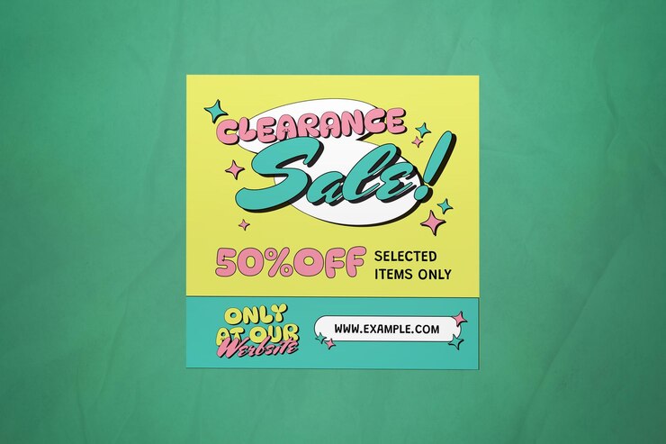 PSD pastel retro fashion summer sale publicación de instagram 10
