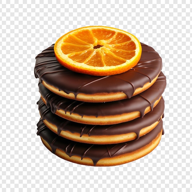 PSD pasteles de jaffa un tipo de galleta o galleta aislada sobre fondo transparente