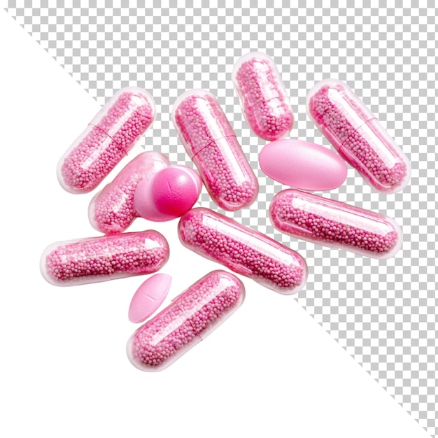 Pastillas aisladas sobre un fondo transparente