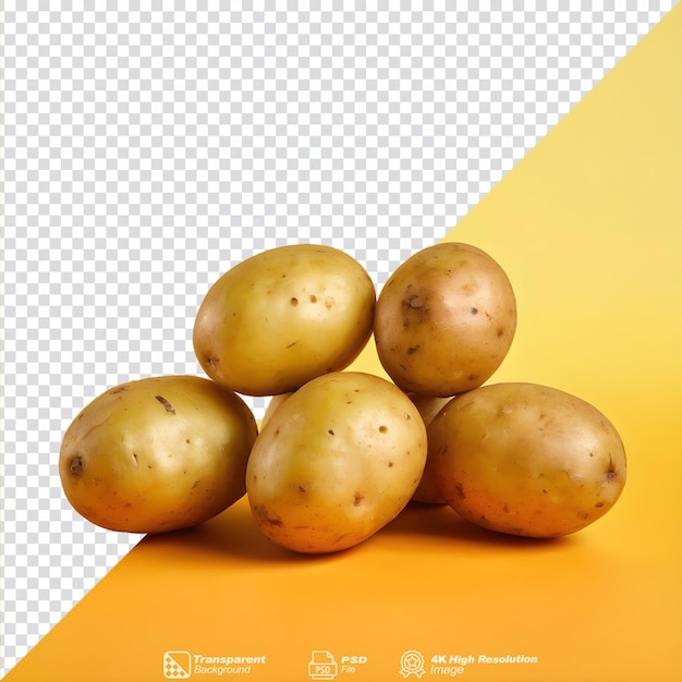 Patatas aisladas sobre un fondo transparente