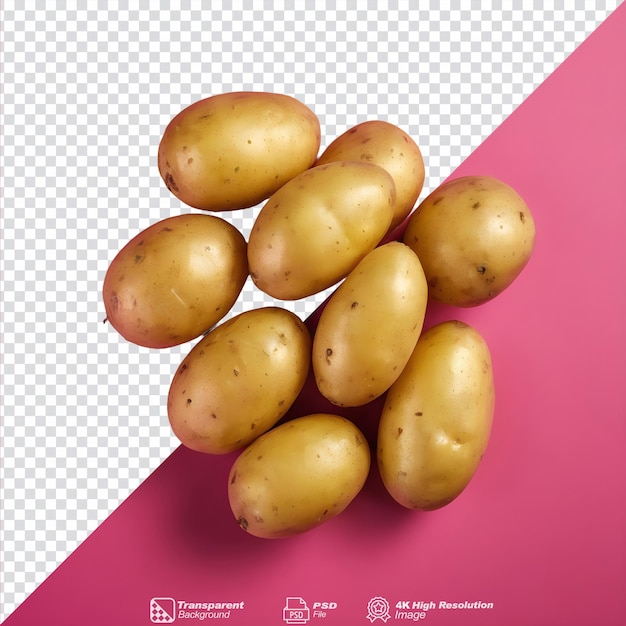 PSD patatas aisladas sobre un fondo transparente