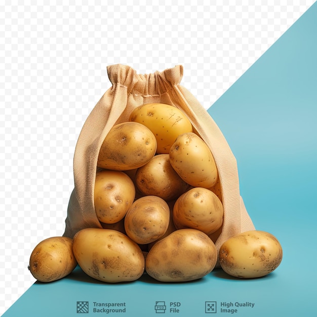 PSD patatas en una bolsa con un fondo diferente