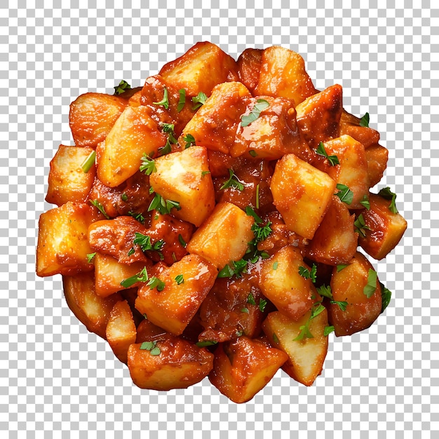 PSD patatas bravas png avec un fond transparent