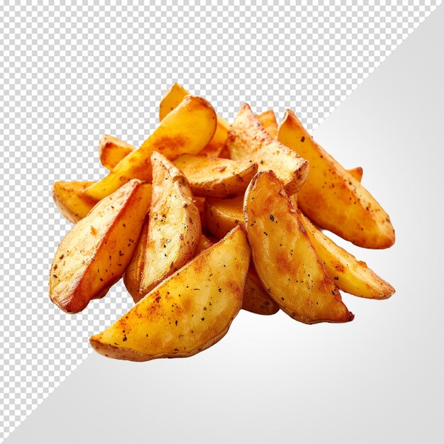 PSD patatas fritas aisladas sobre un fondo blanco