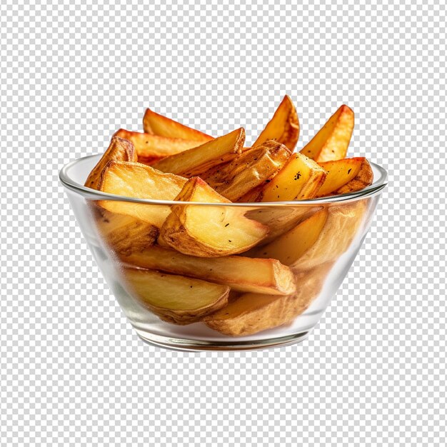 PSD patatas fritas aisladas