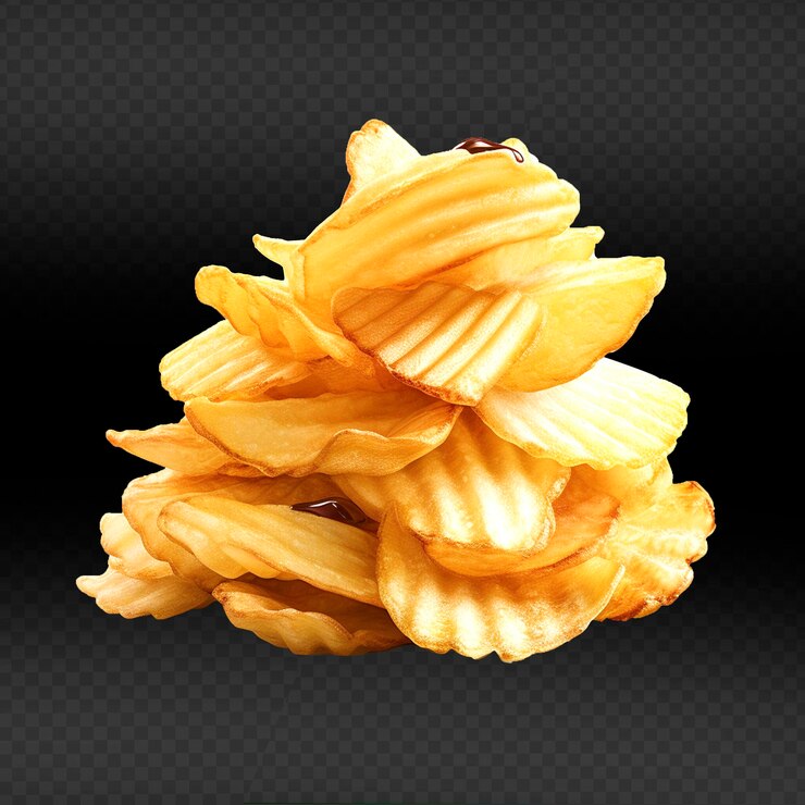 PSD patatas fritas aisladas