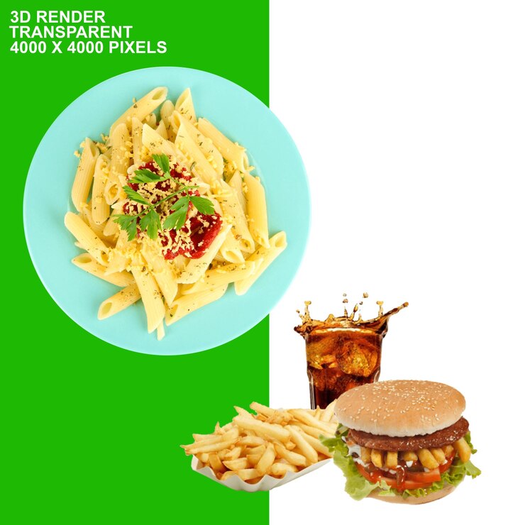PSD patatas fritas hamburguesa de patatas fritas comida