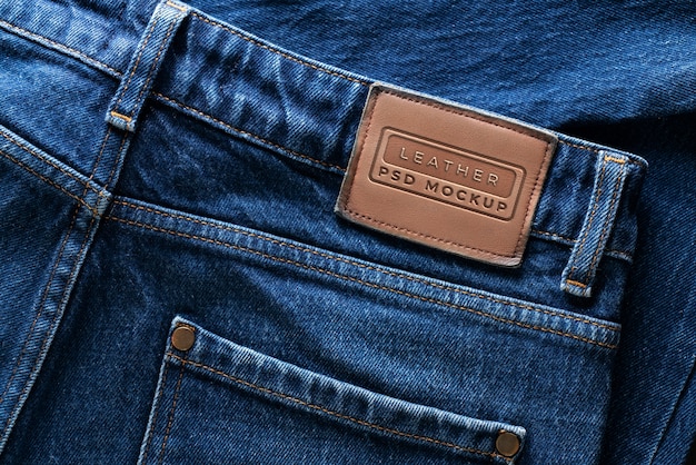Patch-Attrappe auf Jeansstoff